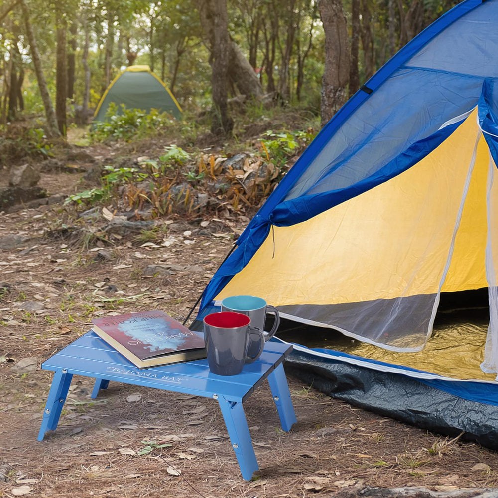 Old Bahama Bay ultralight table with extended legs for uneven ground stability