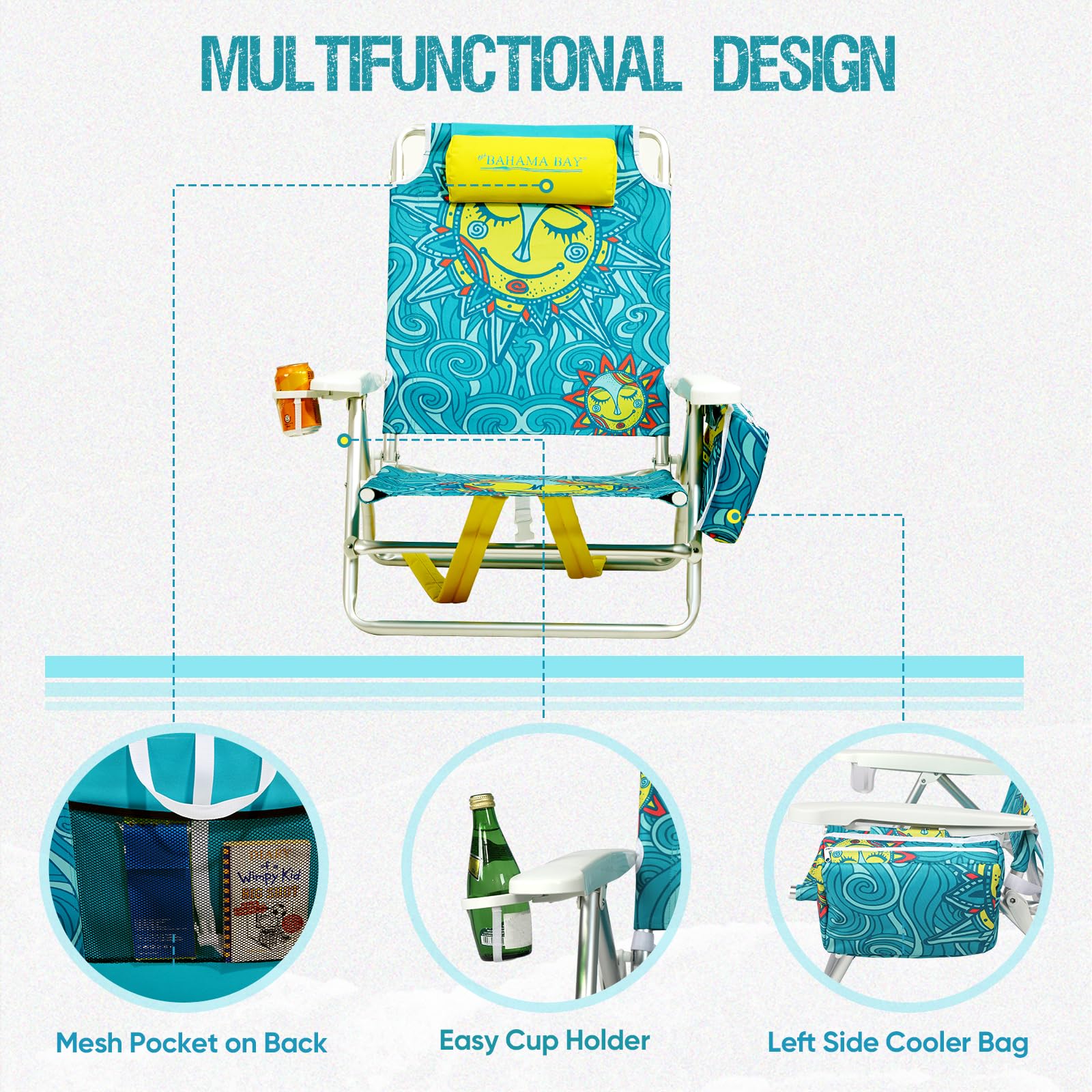 Old Bahama Bay wide seat provides comfortable lounging space.