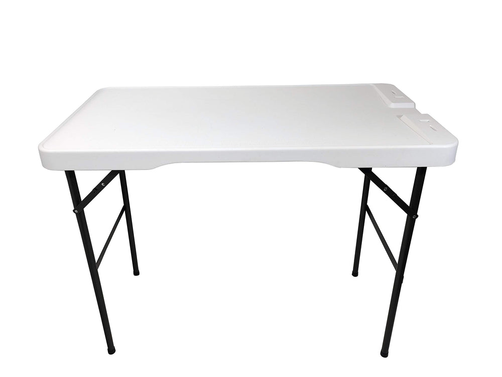 Old Cedar Outfitters cleaning table with drain for fast, mess-free cleanup after projects