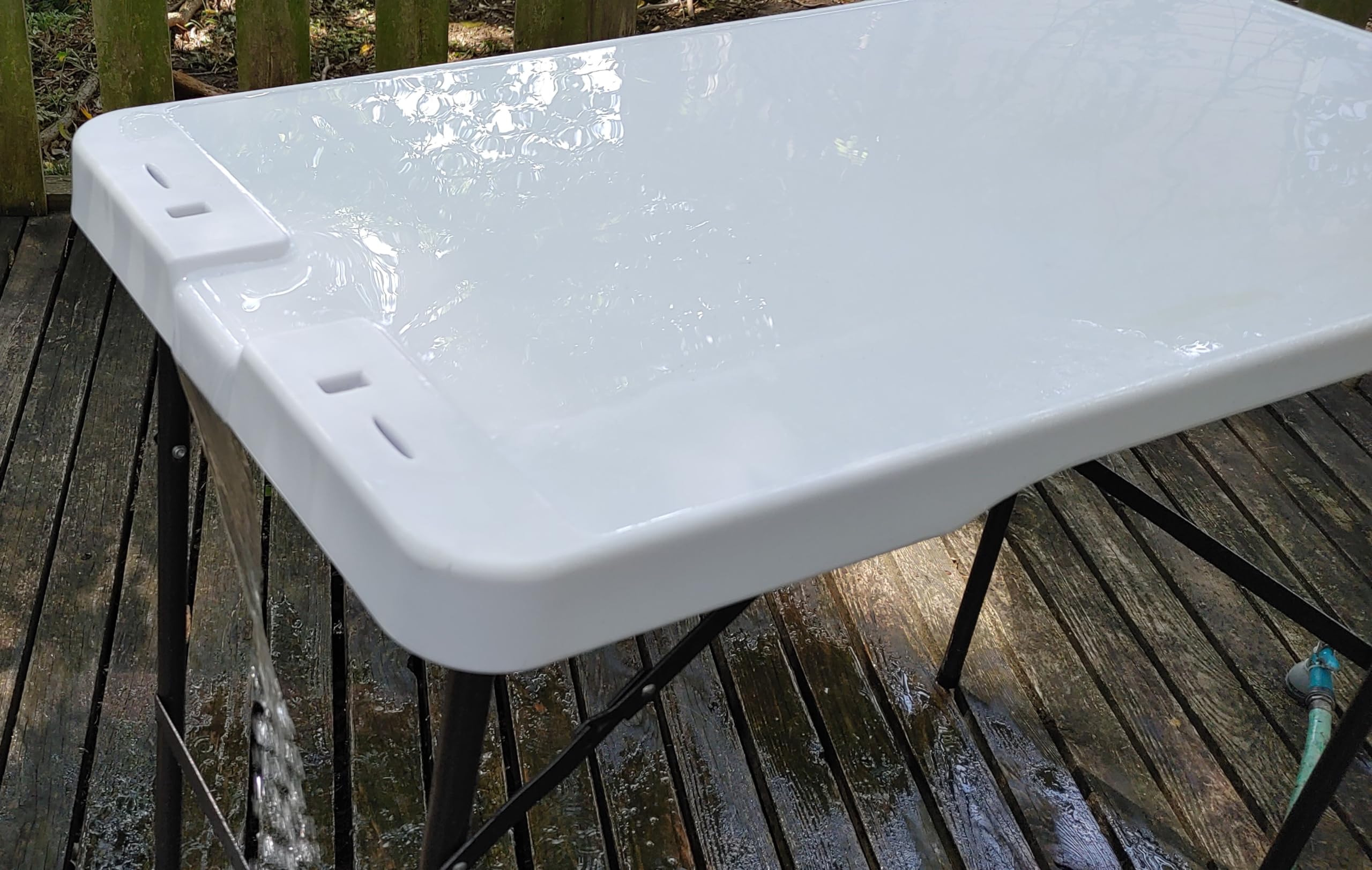 Old Cedar Outfitters cleaning table easy assembly for quick setup without tools