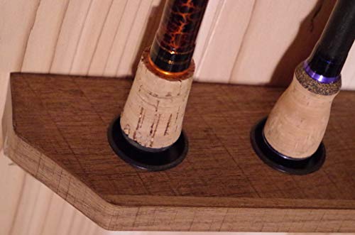 Old Cedar Outfitters fish wall rack distressed-finish adds vintage charm with practical organization