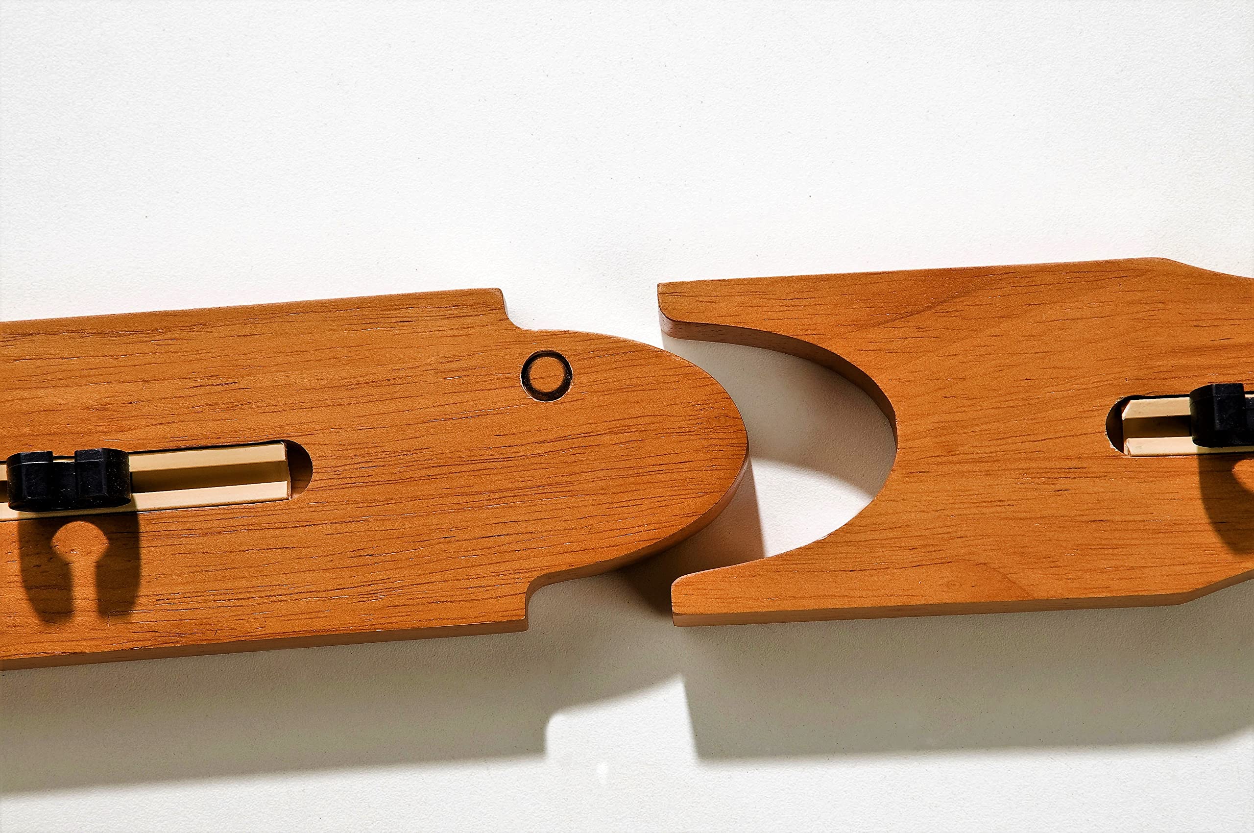 Old Cedar Outfitters rack with rubber clips secures rods with a gentle grip.
