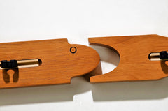 Old Cedar Outfitters rack with rubber clips secures rods with a gentle grip.