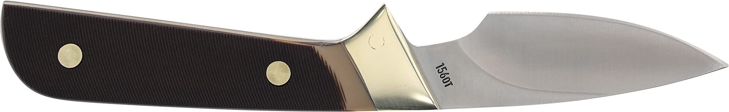 Brown leather belt sheath included for everyday carry
