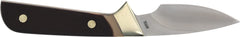 Brown leather belt sheath included for everyday carry