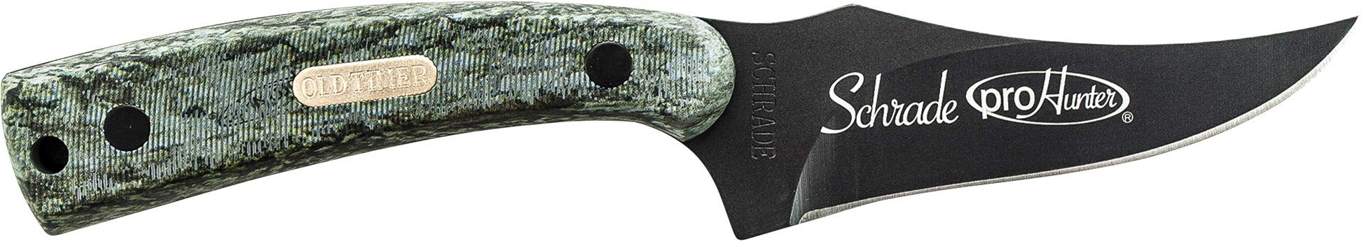 Full tang construction and clip-point skinner blade