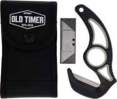 Old Timer gut hook with replaceable blades and TPE grip