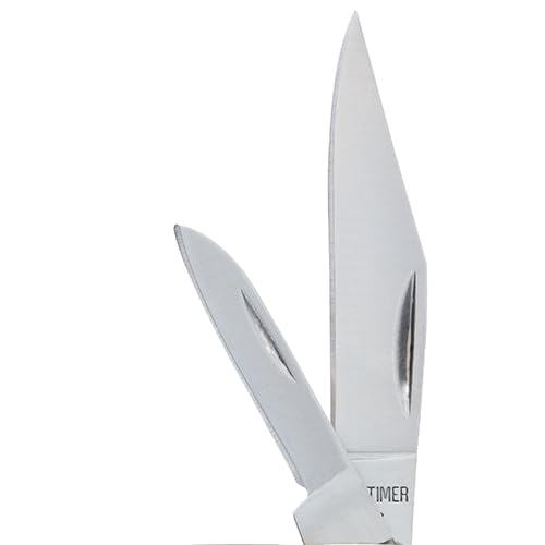 Folding knife with clip point blade of 2.4in primary length