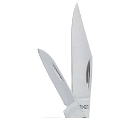 Folding knife with clip point blade of 2.4in primary length
