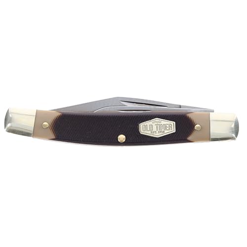Sawcut handle with ergonomic design and nickel-silver pins and bolsters