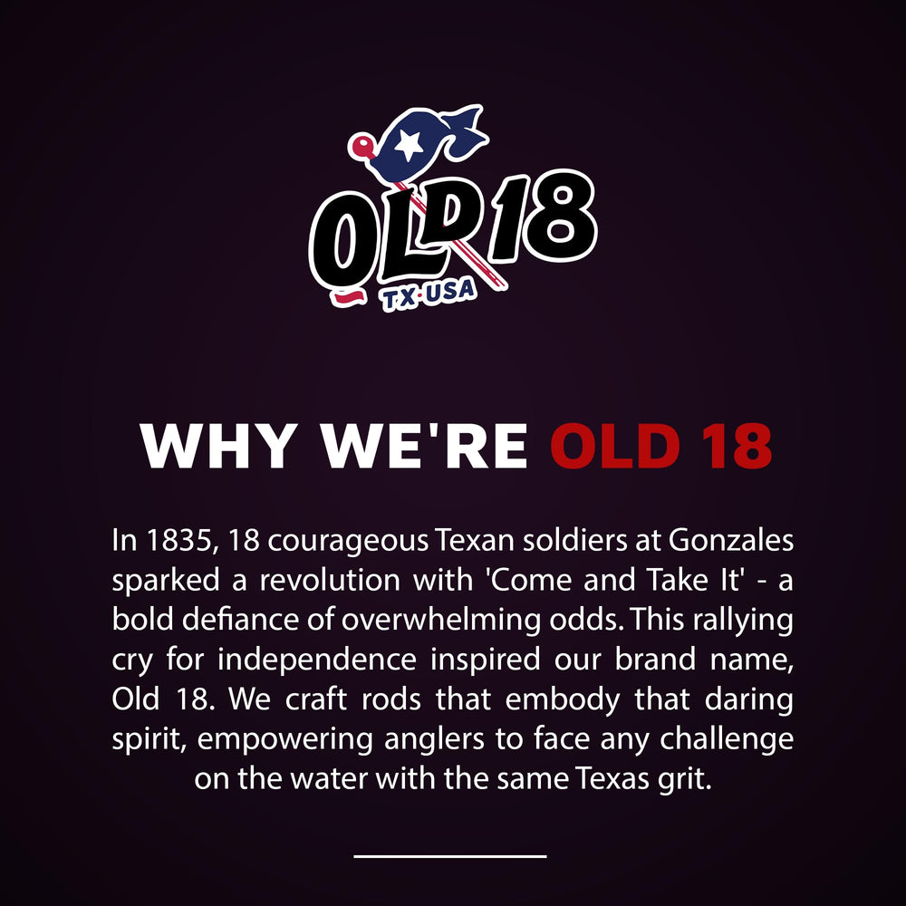 Old18 Kinetic one-year warranty reinforces trusted quality for anglers.
