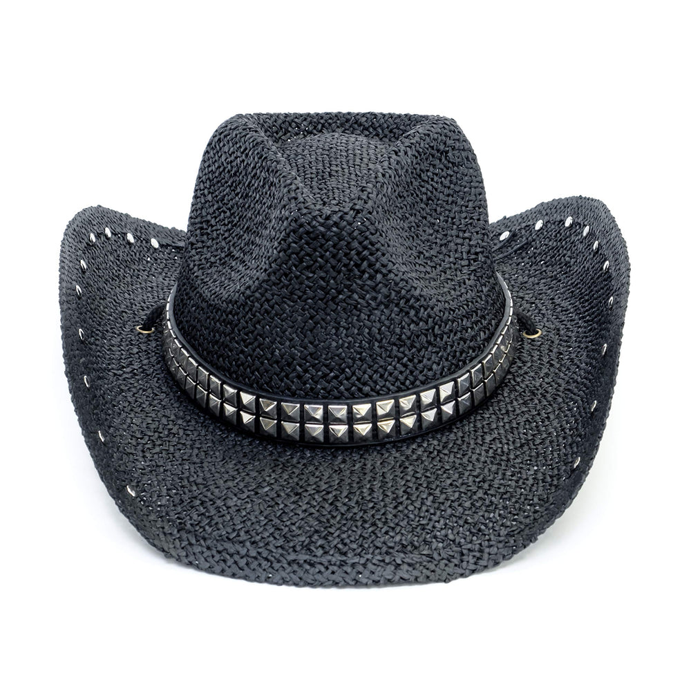 Old Stone Quality straw hat with pinched front brim for a stylish western look.