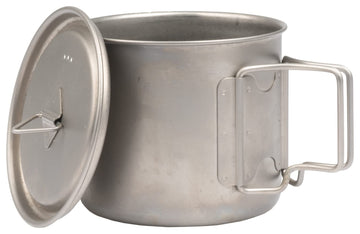 Olicamp Titanium Space Saver mug measurement marks help portion hot water precisely.