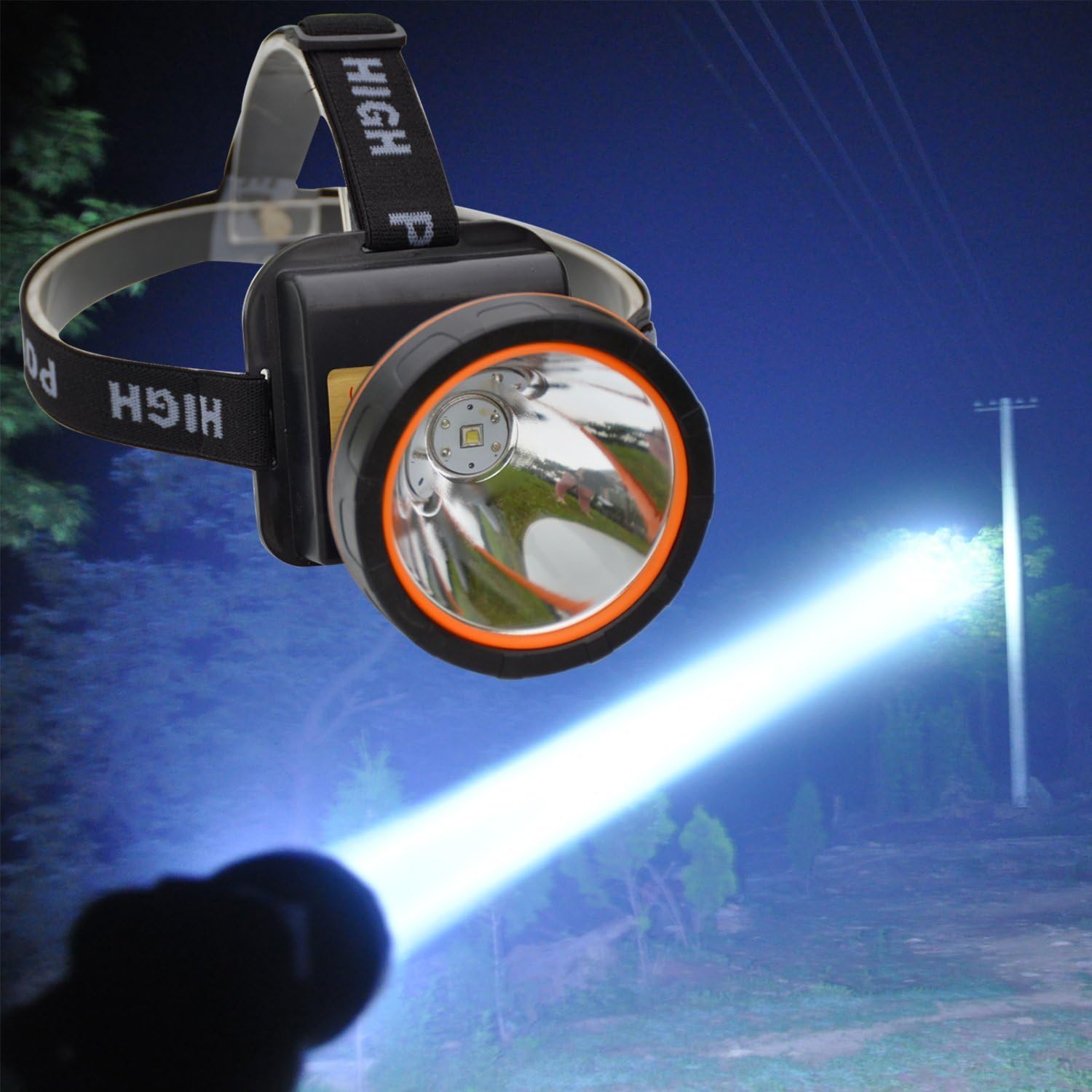 OLIDEAR headlamp offers High-Low modes for flexible lighting.
