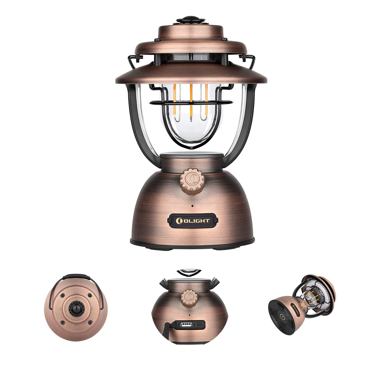 OLIGHT Olantern Classic 2 Pro front view highlights dual light sources for camping