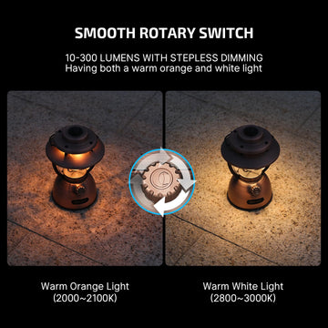 OLIGHT Olantern Classic 2 Pro vintage copper design enhances rustic decor