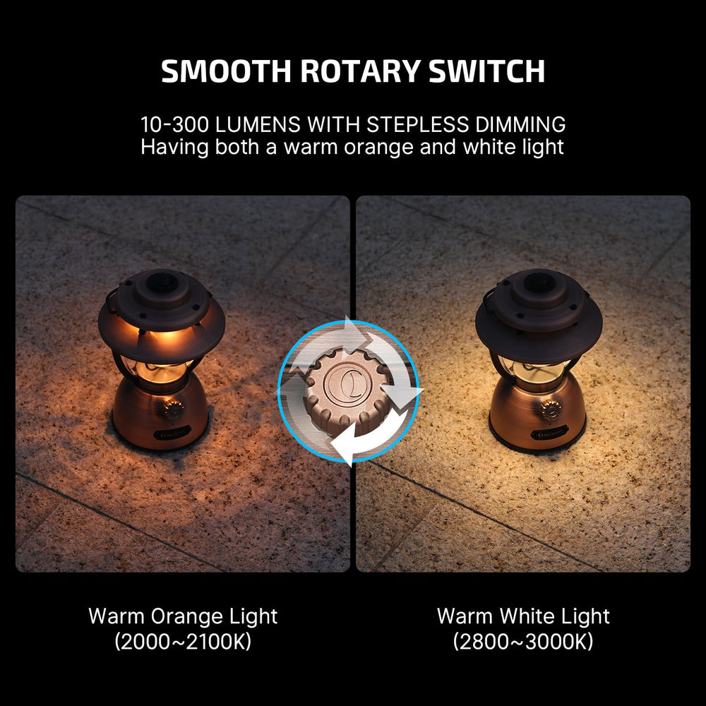 OLIGHT Olantern Classic 2 Pro vintage copper design enhances rustic decor