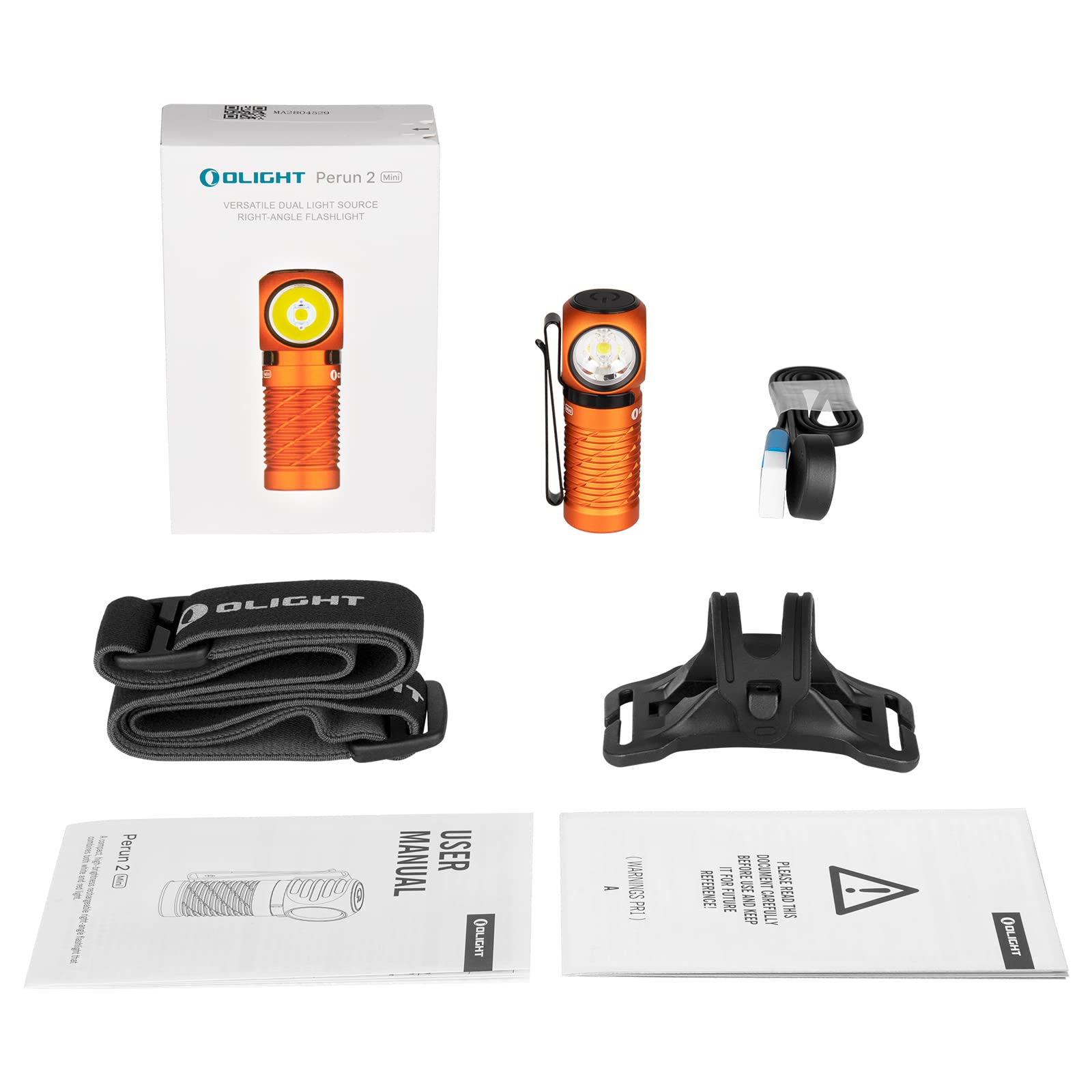 OLIGHT Perun 2 Mini orange variant ready for rugged outdoor use