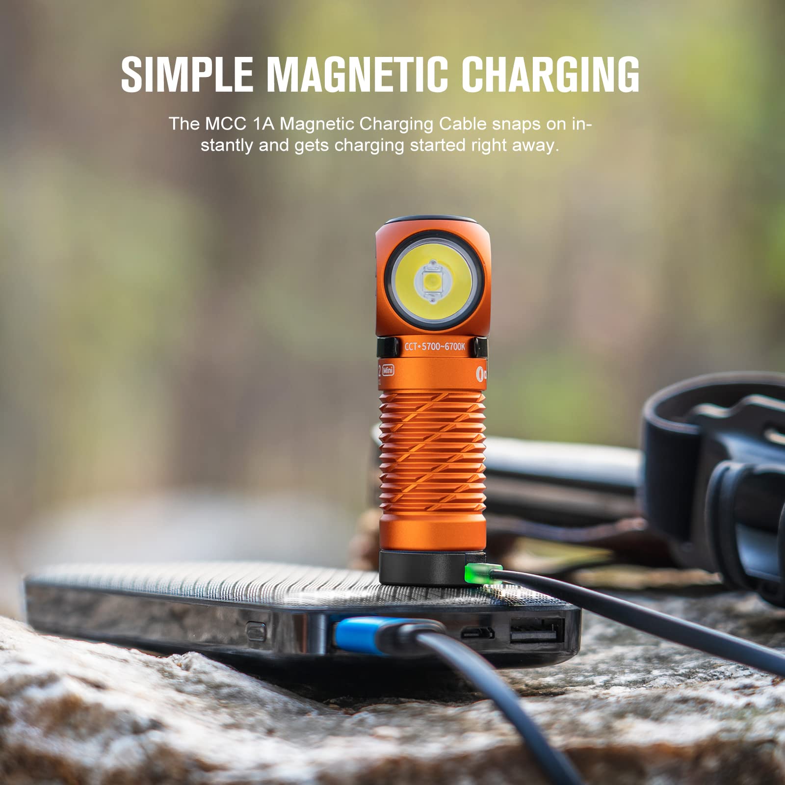 OLIGHT Perun 2 Mini pocket clip ensures quick backpack access