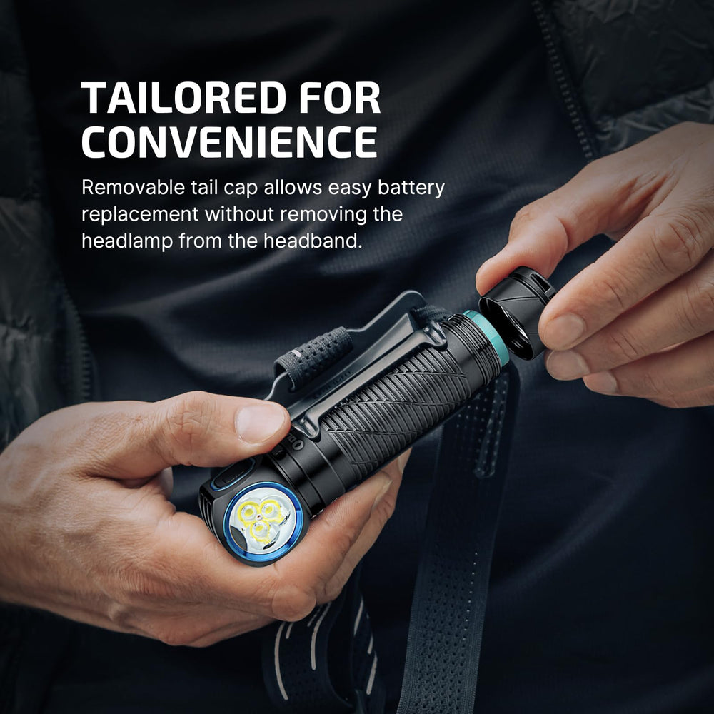 OLIGHT Perun 3 battery charging dock for convenient recharging.