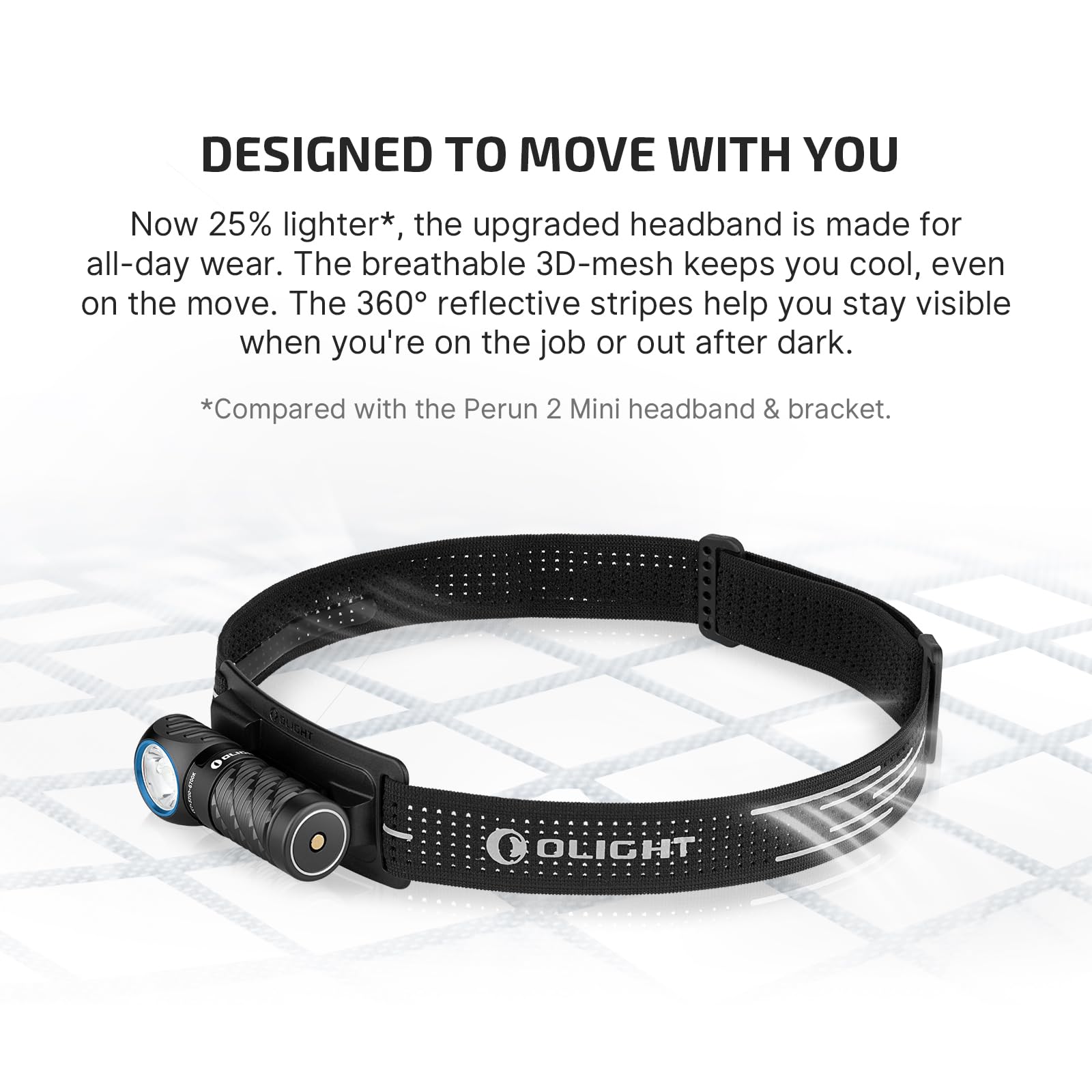 OLIGHT Perun 3 Mini stainless steel button with clear battery indicator