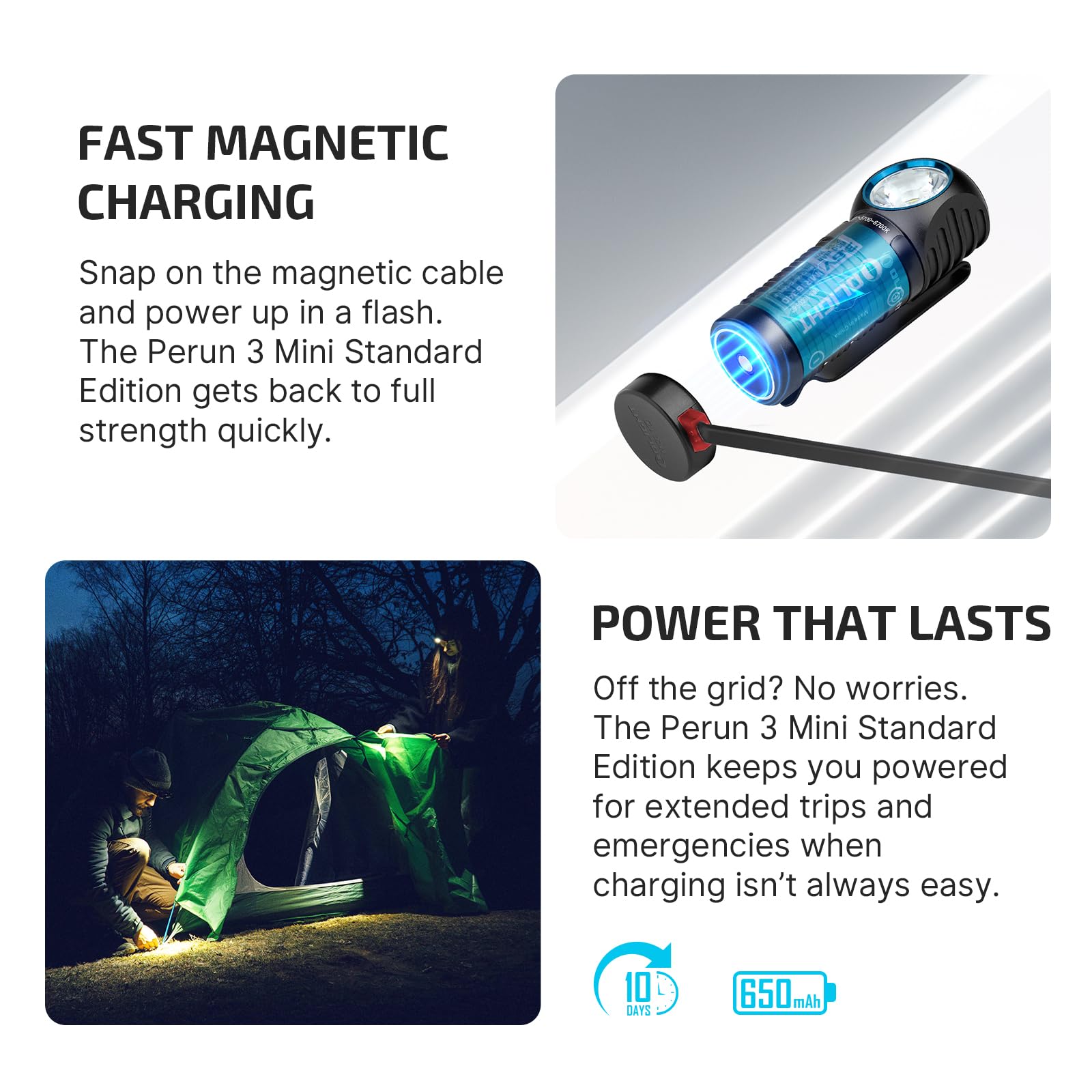 OLIGHT Perun 3 Mini quick detach bracket for versatile use