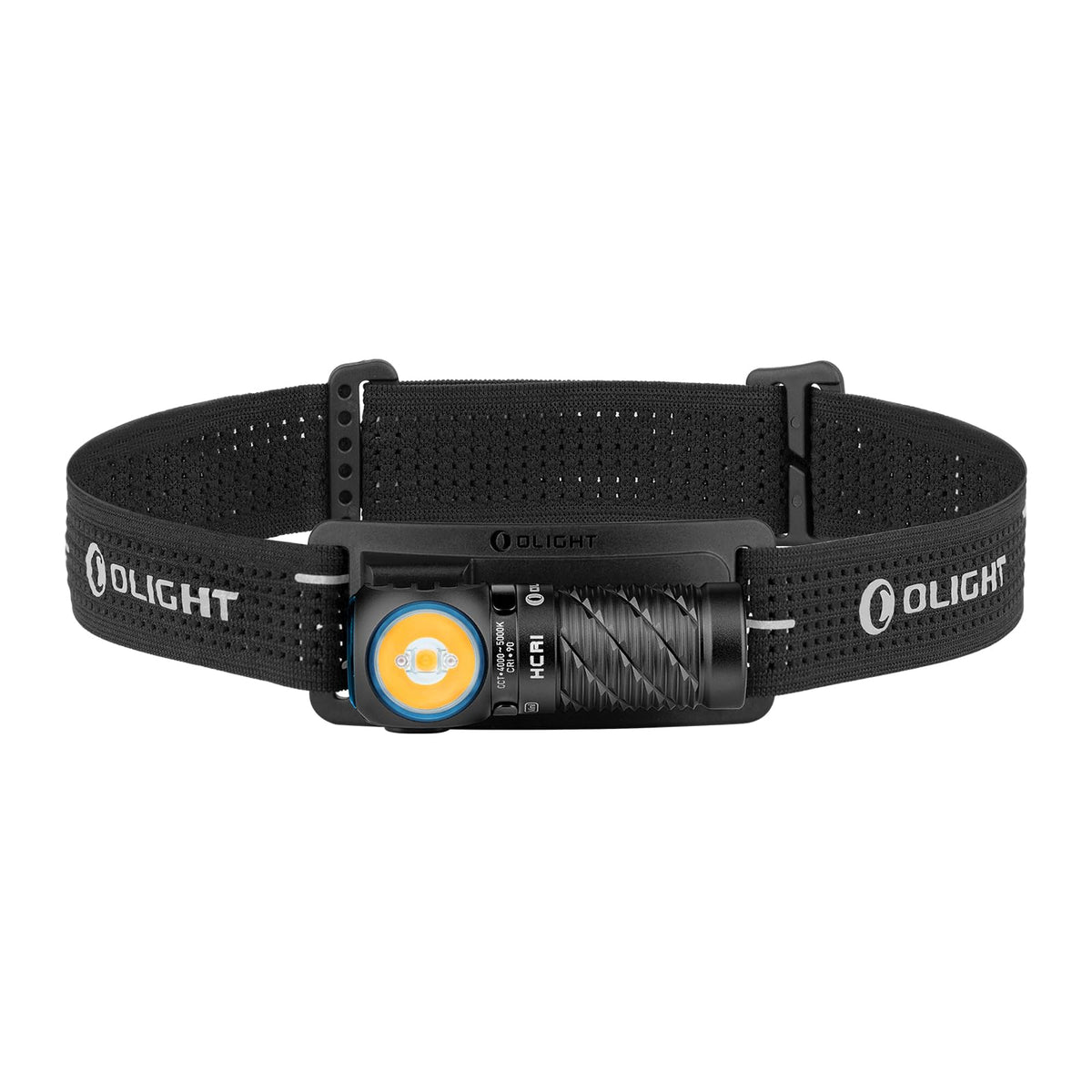 OLIGHT Perun 3 Mini headlamp 920-lumen beam for outdoor visibility.