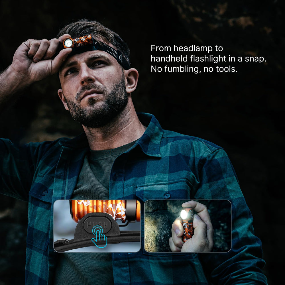 OLIGHT Perun 3 Mini headband offers anti-sweat padding and reflective safety