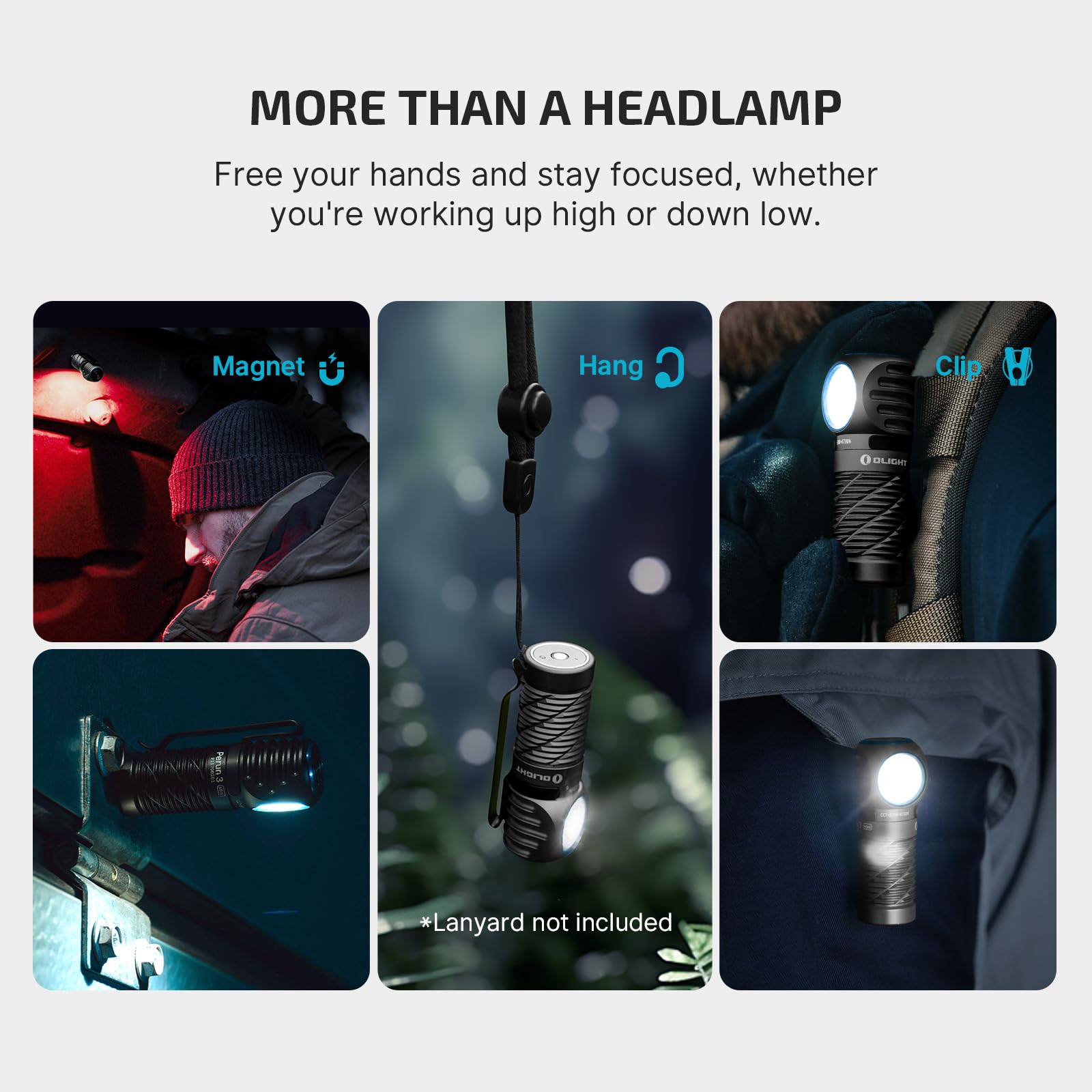 OLIGHT Perun 3 Mini Moonlight mode for extended runtime