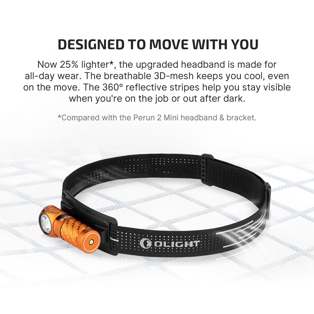 OLIGHT Perun 3 Mini red-light-mode-orange offers night-vision-friendly signaling options