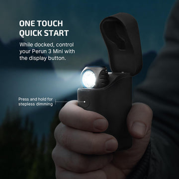 OLIGHT Perun 3 Mini USB-C charging for quick, universal compatibility.