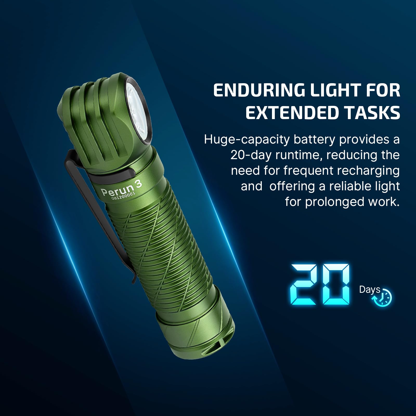 OLIGHT Perun 3 red light mode ready for signaling and low-light tasks