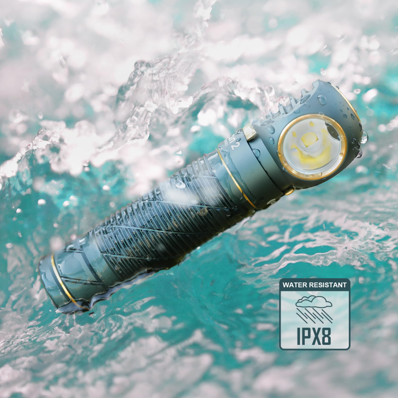 OLIGHT Perun 2 in-use during night hiking provides bright, reliable trail visibility.