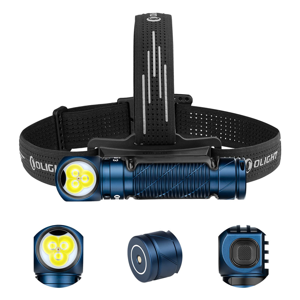OLIGHT Perun 3 headlamp provides wide-area illumination for nighttime work.