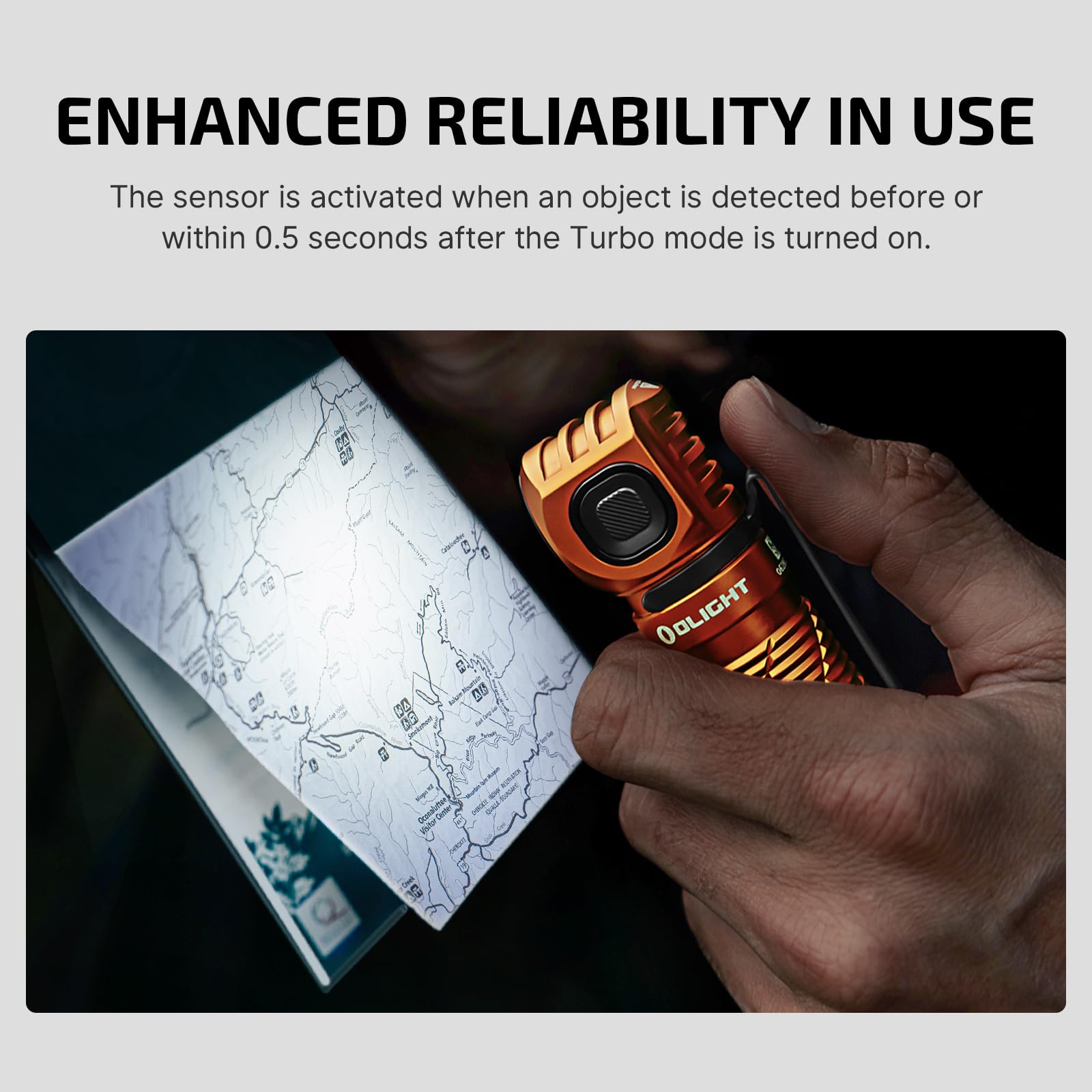 OLIGHT Perun 3 USB-C charging port for quick recharges