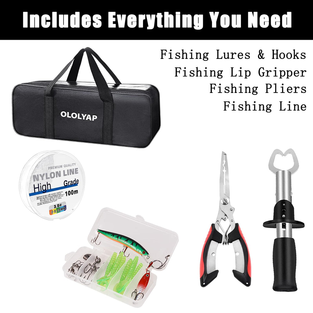 OLOLYAP included lures and hooks