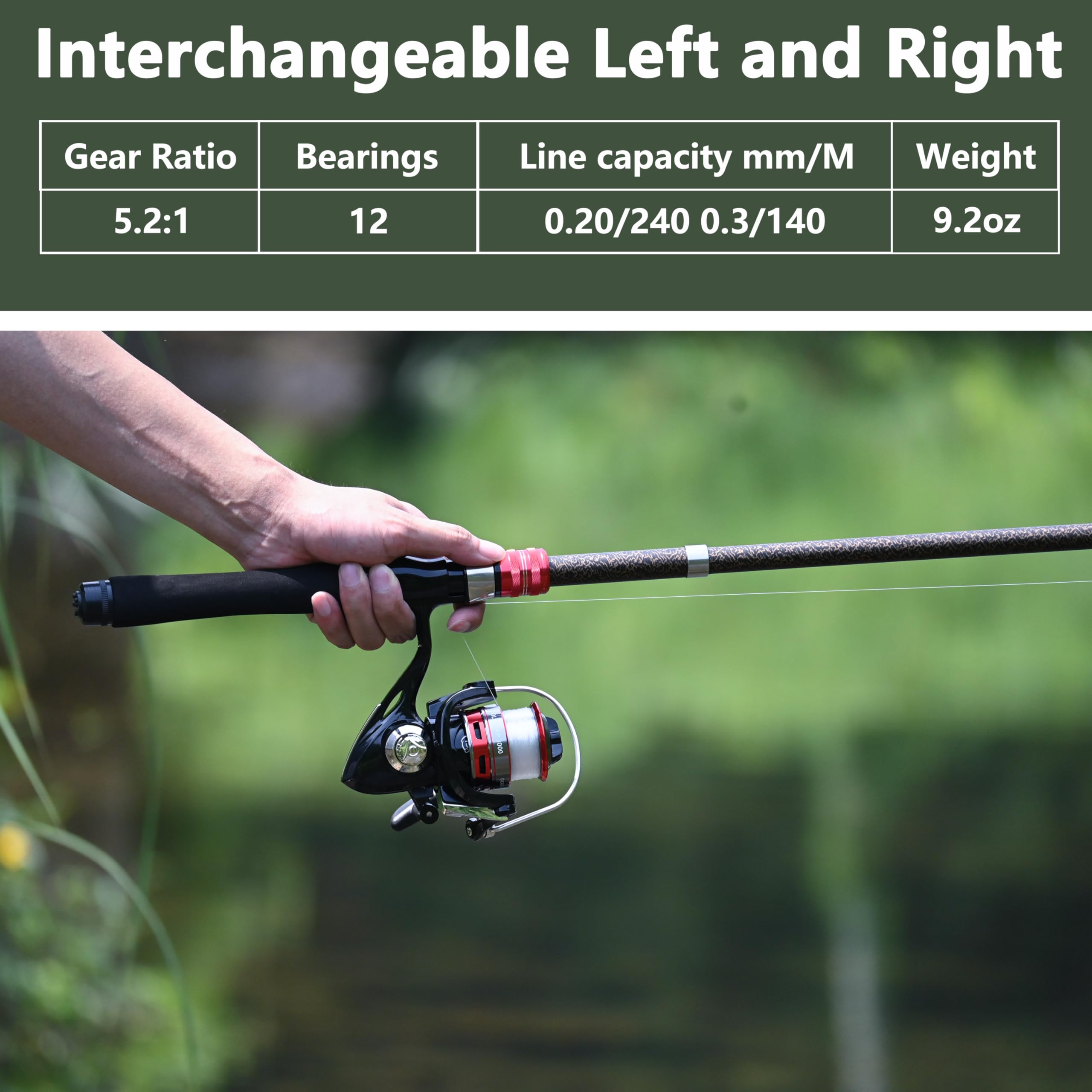 OLOLYAP spinning reel with aluminum spool