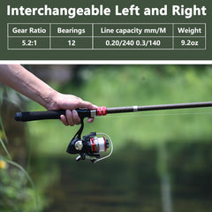 OLOLYAP spinning reel with aluminum spool