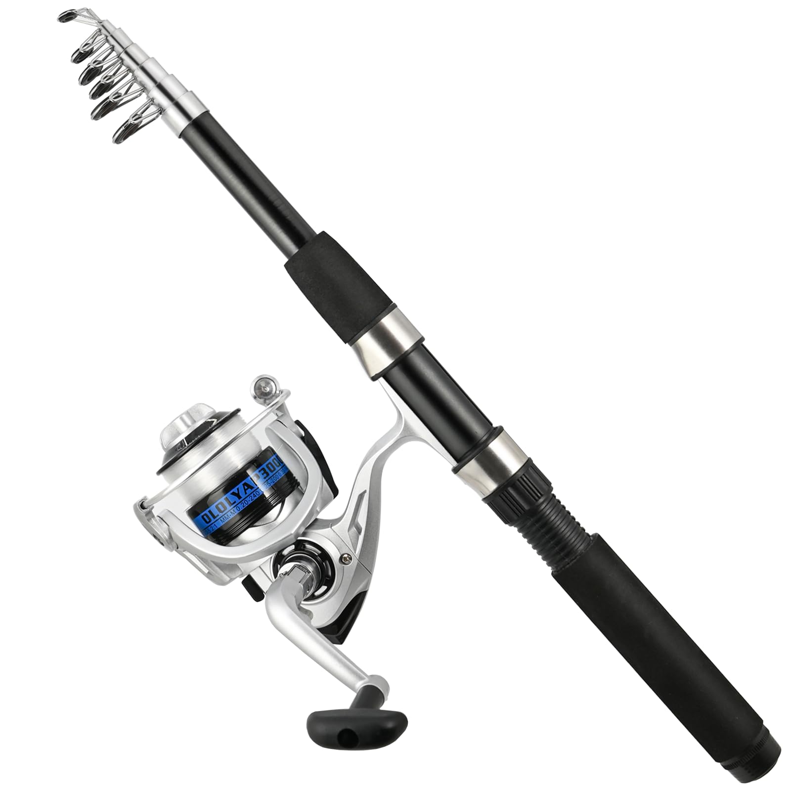 Two spinning reels with fishing line