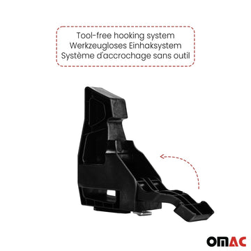 Adjustable spacing demonstrates fitting different cargo widths with OMAC Load Stopper.