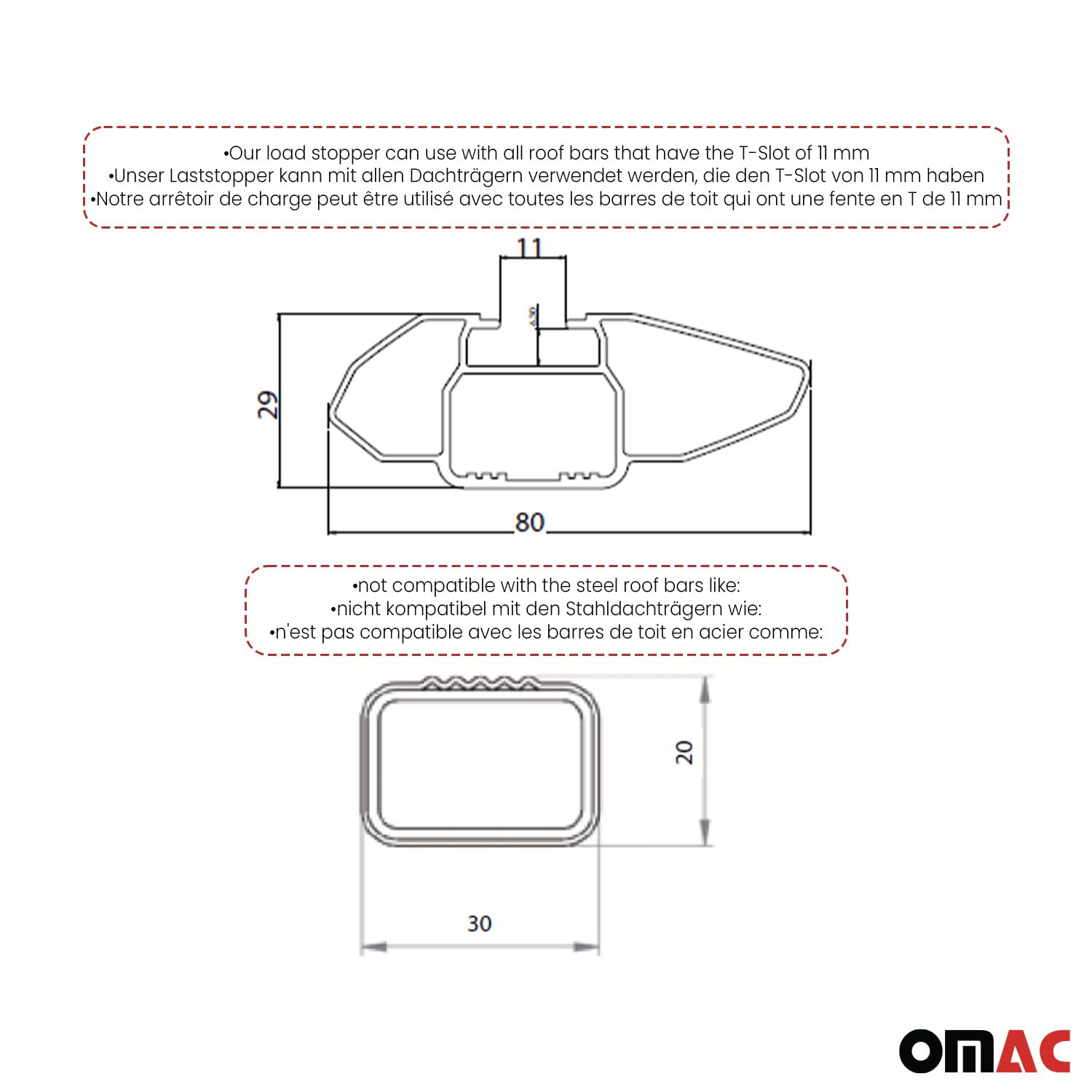 Secure cargo with OMAC Load Stopper for safer road trips.