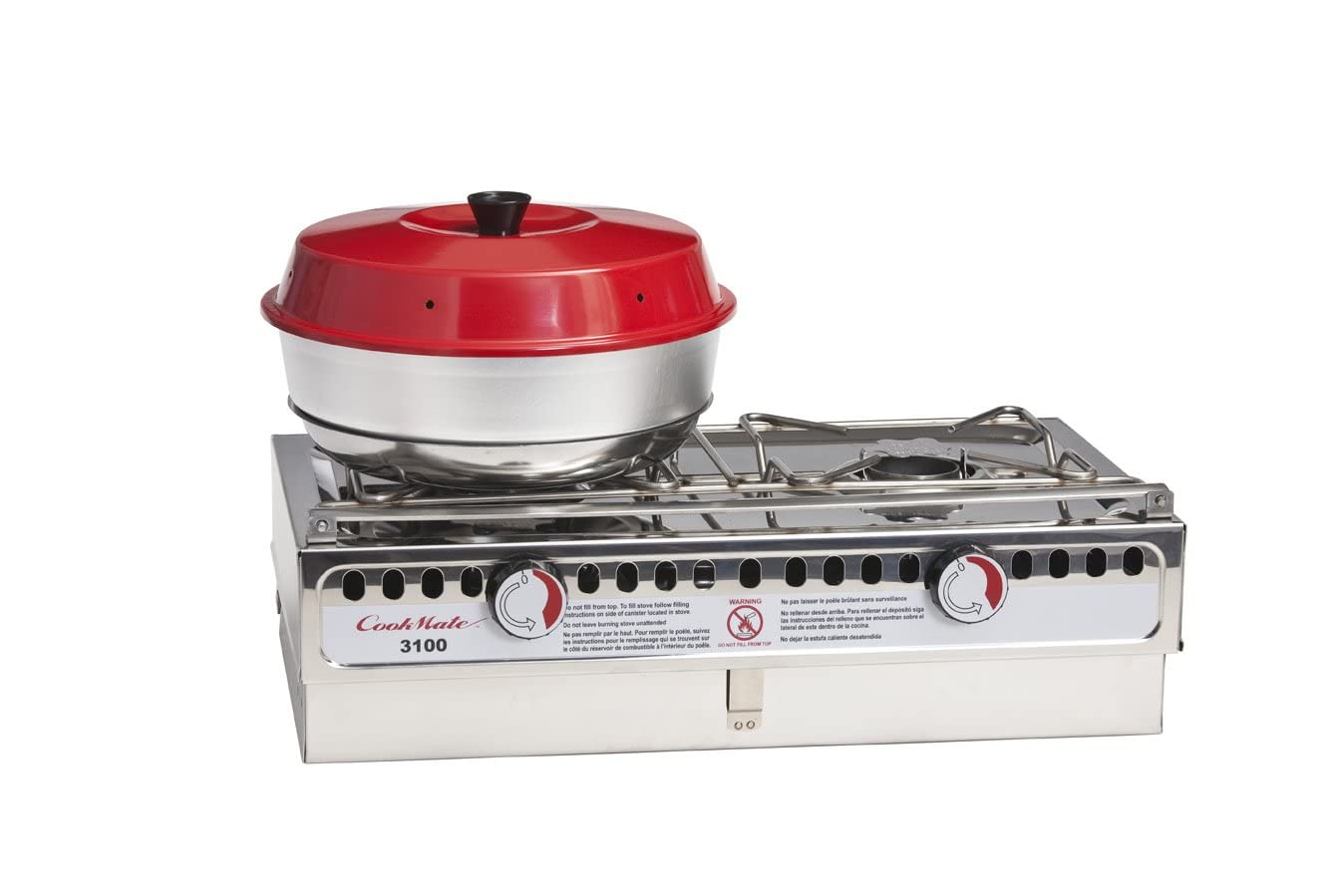 Omnia Oven works on gas, electric, kerosene, camp stoves, or grills for travel