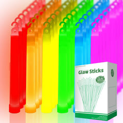 OMNISAFE 96 ultra-bright glow stick lit in dark for high visibility.
