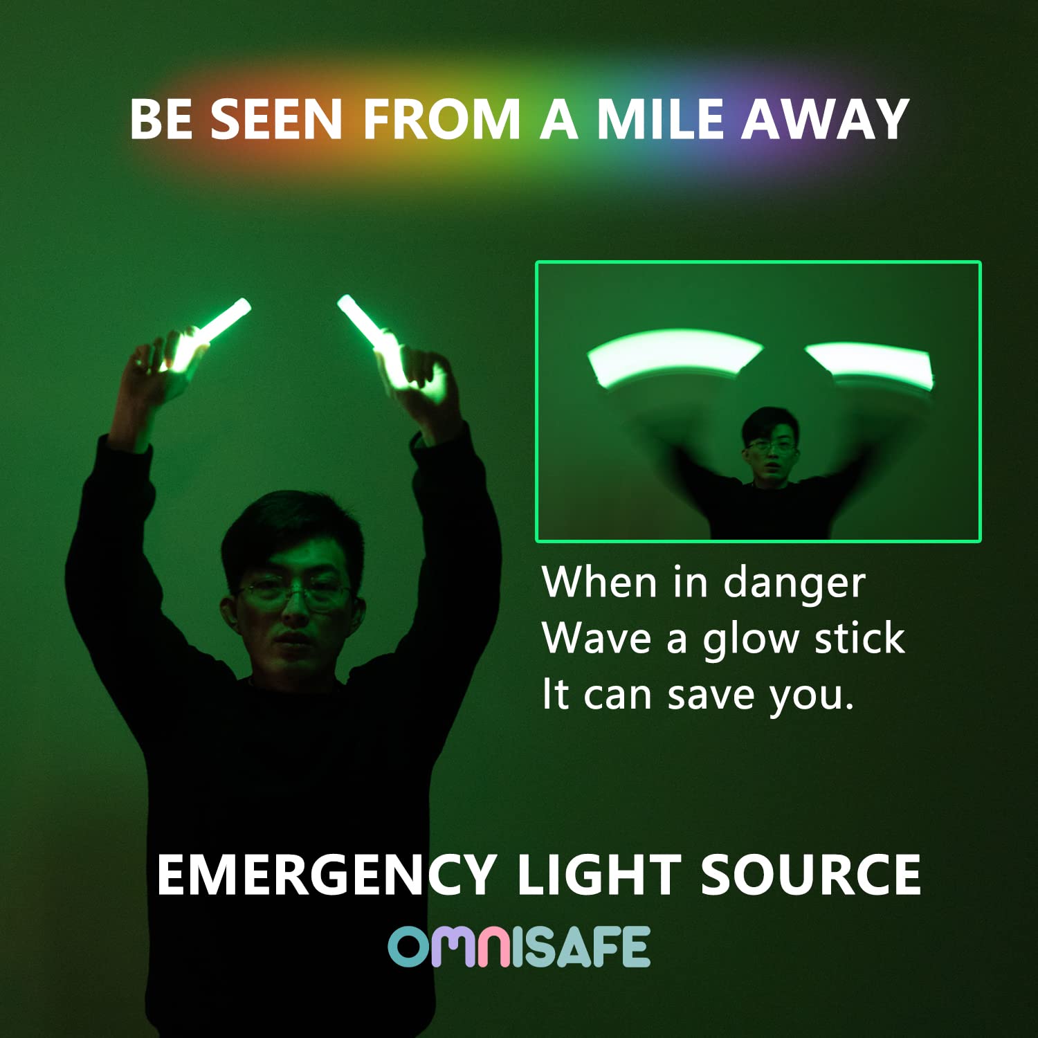 OMNISAFE glow sticks enhance party and festival celebrations with color.