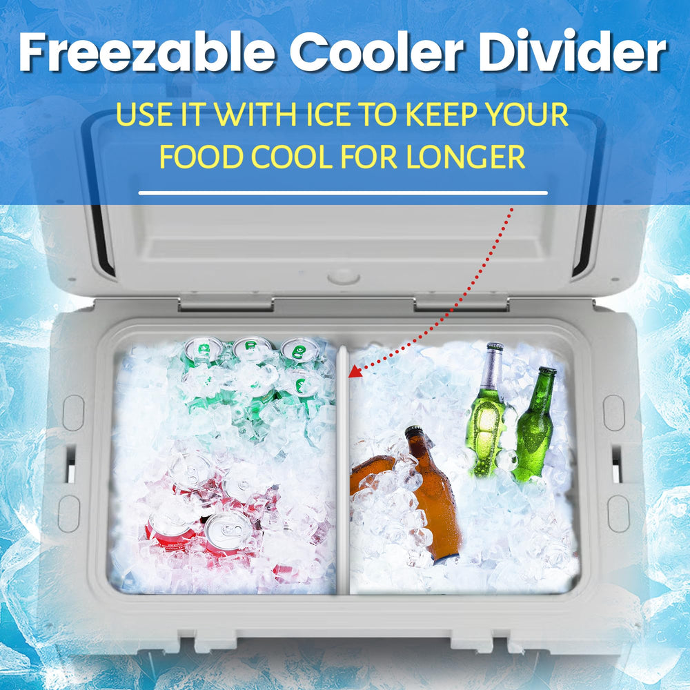 Omoojee 52QT ice pack divider compatibility with RTIC 52qt cooler