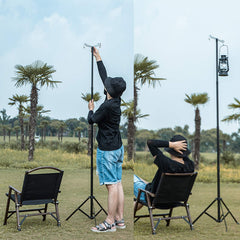 OMUKY lantern stand in pack highlights portable design with nylon bag for travel
