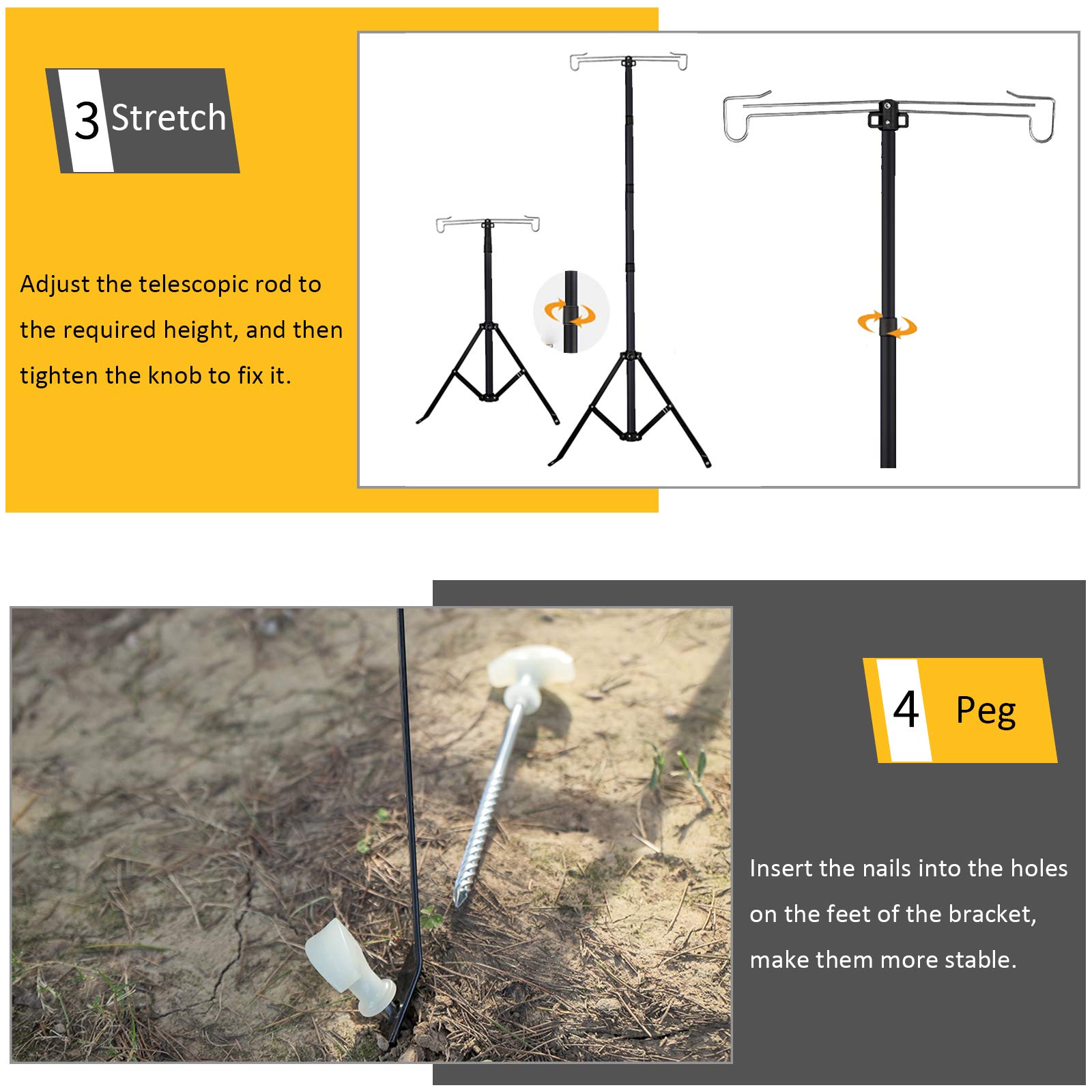 OMUKY lantern stand wind stable image conveys wind resistance for windy nights