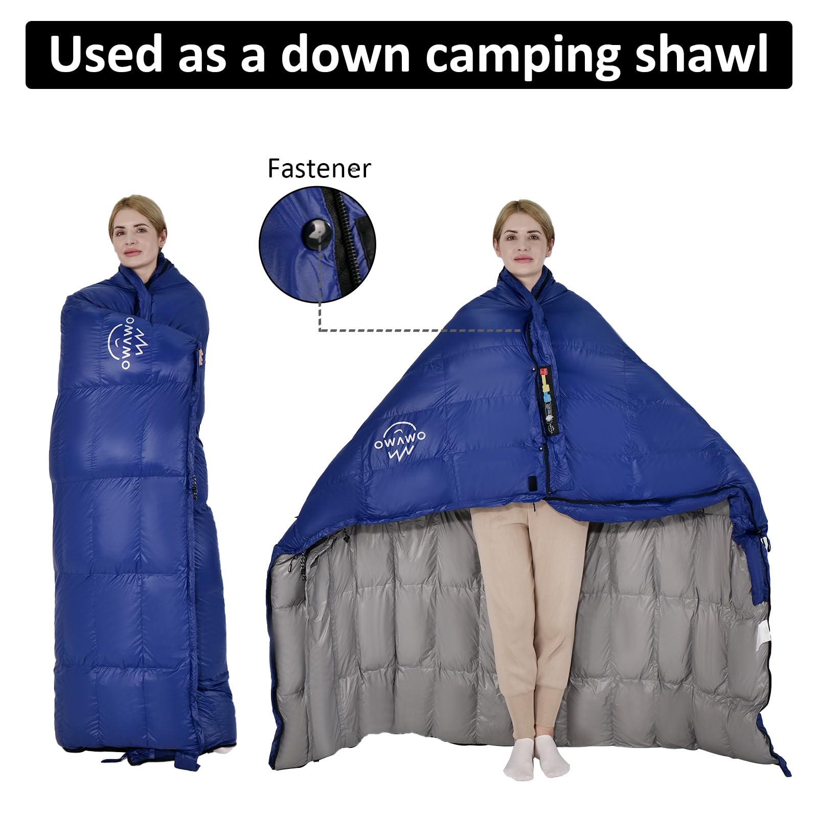 OMVMO nylon shell with DWR coating offers tear resistance and easy cleaning.
