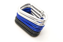 ONDEPOT silver carabiner clip ready to attach keys to bags