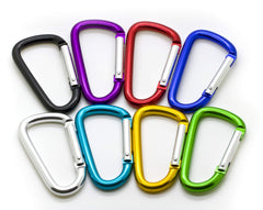 ONDEPOT 3-inch aluminum carabiner with D-shape clip for quick key access